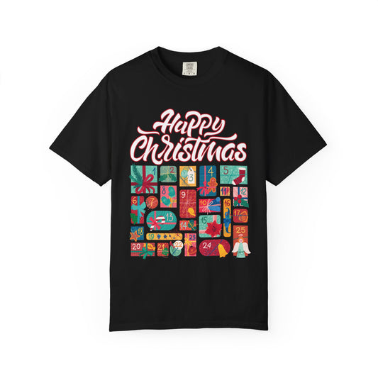 Happy Christmas Unisex T-Shirt, Holiday Gift, Festive Wear, Christmas Apparel, Cozy Family Tee, Seasonal Shirt