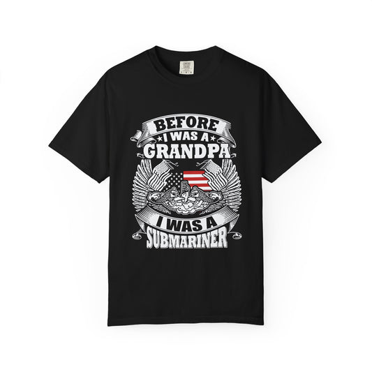 Grandpa Submariner Tee, Veteran Gift, Nautical T-Shirt, Father's Day Shirt, Military Family Apparel