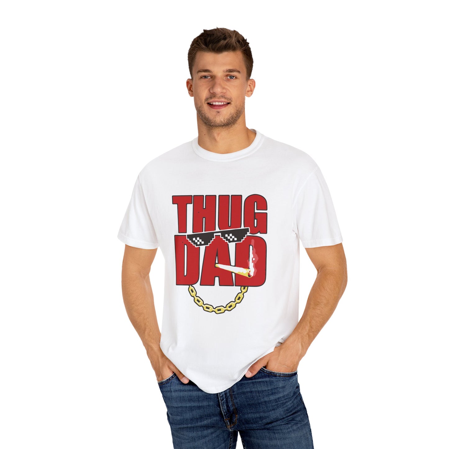 Thug Dad Tee - Cool Unisex T-Shirt for Father's Day, Gift for Dad, Casual Style, Dad Humor Shirt, Trendy Graphic Tee
