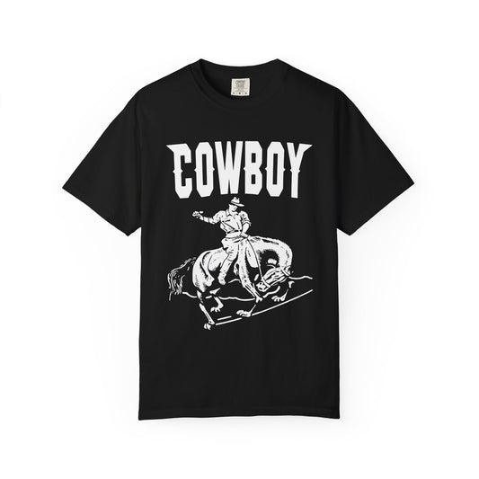 Cowboy Graphic Tee, Vintage Western Style, Unisex T-shirt, Casual Outfit, Rodeo Enthusiast Shirt, Gift for Cowgirls and Cowboys