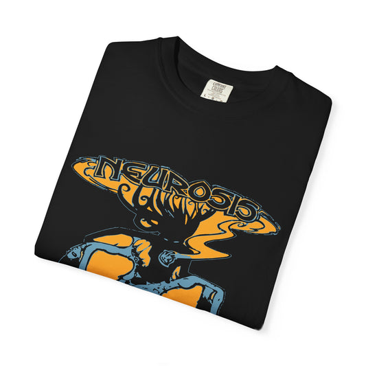 Neurotic Vibes Garment-Dyed Unisex T-Shirt, Soft Casual Tee, Rock Music Lover Gift, Vintage Graphic Shirt, Unique Streetwear Apparel