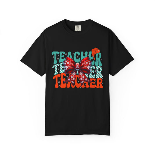 Festive Teacher T-Shirt, Perfect Gift for Educators, Back to School, Teacher Appreciation, Holiday Celebrations, Classroom Style