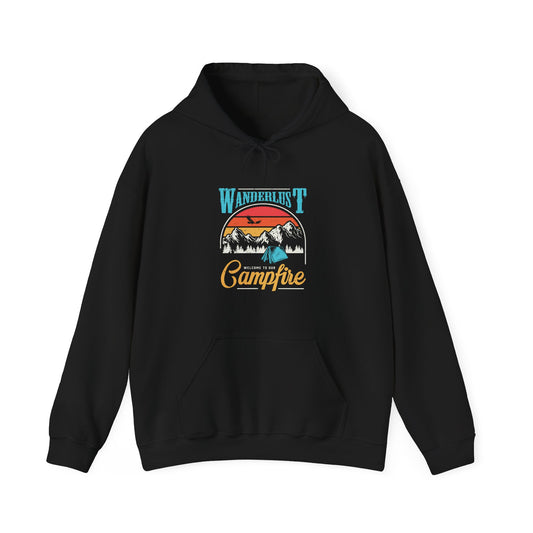 Cozy Campfire Hooded Sweatshirt - Perfect for Adventures, Camping, Bonfires, Outdoor Activities, Gifts for Nature Lovers