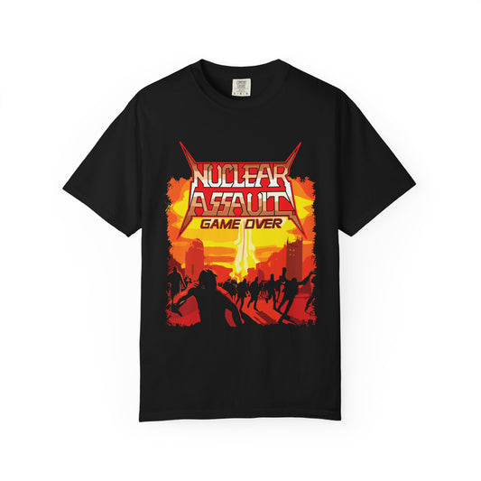 Nuclear Assault Game Over Unisex T-Shirt, Gamer Shirt, Retro Video Game, Geek Fashion, Cool Graphic Tee, Gift for Gamers