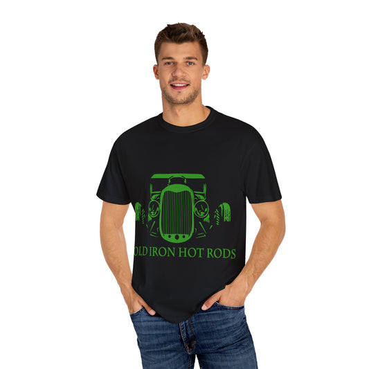 Vintage Car Enthusiast T-Shirt - Old Iron Hot Rods, Unisex Tee, Classic Car Gift, Automotive Apparel, Car Show Outfit, Retro Style